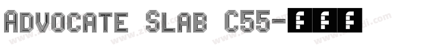 Advocate Slab C55字体转换